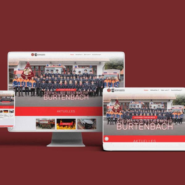 Webdesign Freiwillige Feuerwehr Burtenbach